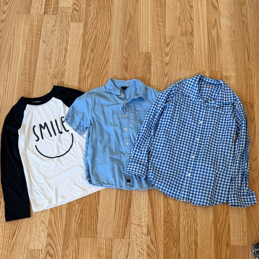 Cat & Jack Kids/Boys Shirts - Black, White, Blue